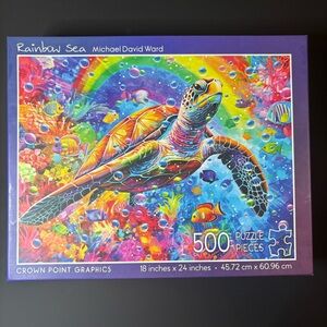Rainbow Sea 500 Piece Jigsaw Puzzle by Crown Point Graphics